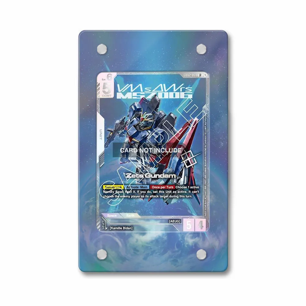 Zeta Gundam G002-063 MSZ006 Extended Art Display Cases - PSA Slab Case - Front View
