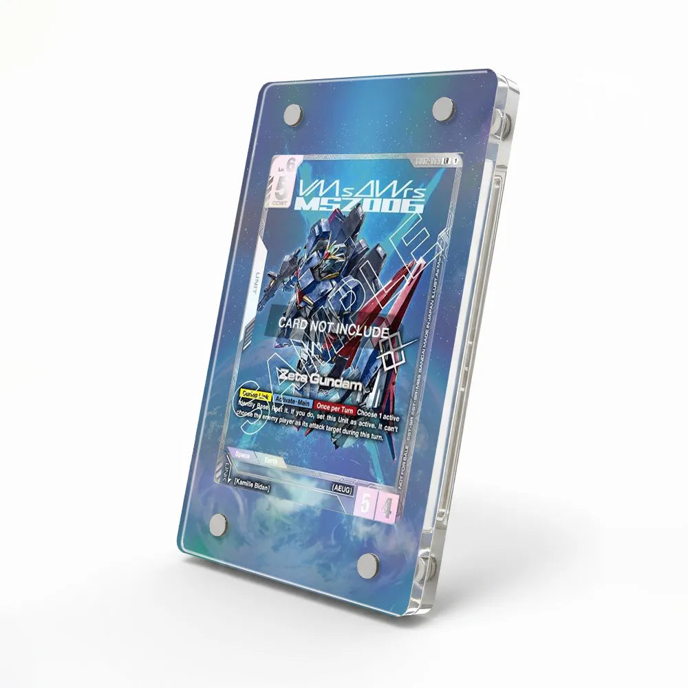 Zeta Gundam G002-063 MSZ006 Extended Art Display Cases - Magnetic Case - Side View