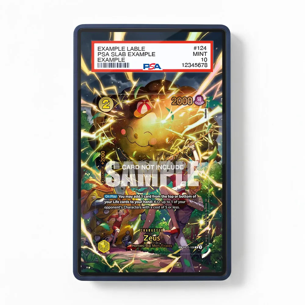 Zeus OP11-106 R A Fist of Divine Speed Extended Art Display Cases - PSA Slab Case - Front View