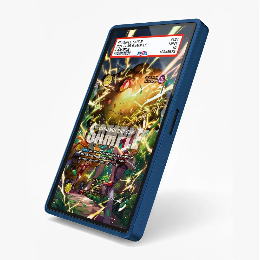 Zeus OP11-106 R A Fist of Divine Speed Extended Art Display Cases - PSA Slab Case - Side View