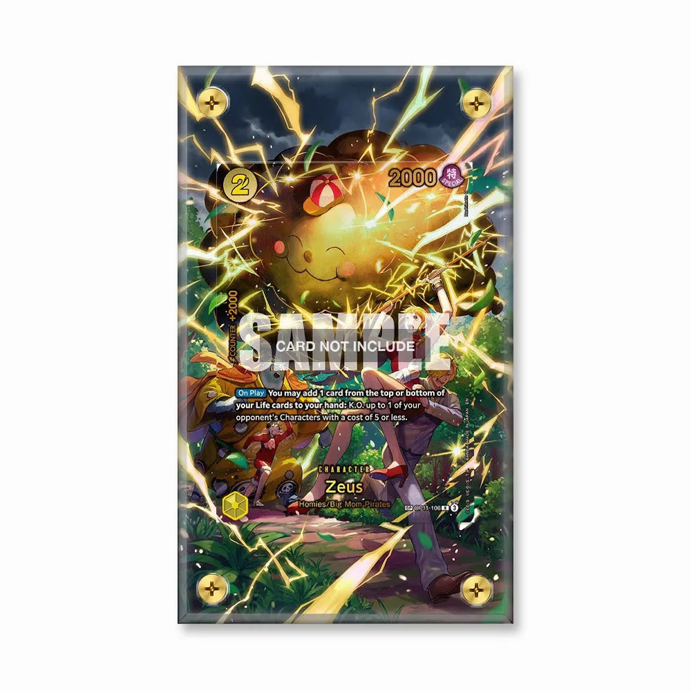 Zeus OP11-106 R A Fist of Divine Speed Extended Art Display Cases - Screws Case - Front View