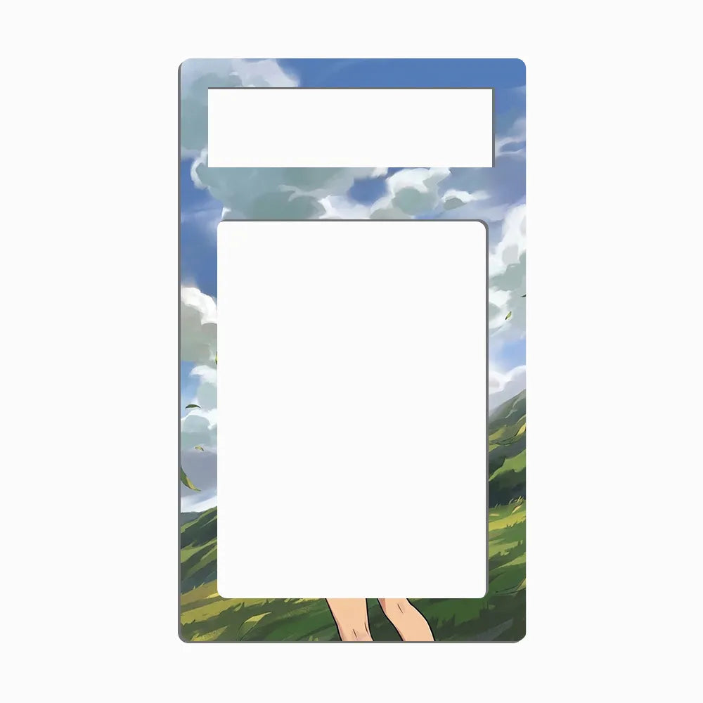 Zinnia's Trust 102-076 SR Storm Emeralda Delta Reign Pokemon Cards Custom Art Display Cases - PSA Metal Art Only - Front View