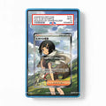 Zinnia's Trust 102-076 SR Storm Emeralda Delta Reign Pokemon Cards Custom Art Display Cases - PSA Slab Case - Front View