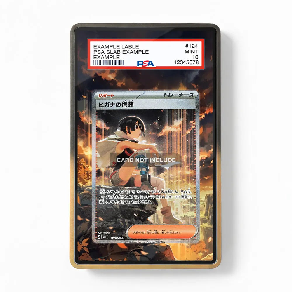 Zinnia's Trust 112-076 SAR M6 Delta Reign Extended Art Display Cases - PSA Slab Case - Front View