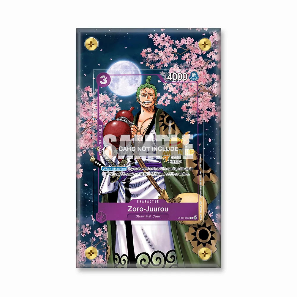 Zoro-Juurou OP05-067 25-26 Championship One Piece Cards Extended Art Display Cases - Screws Case - Front View