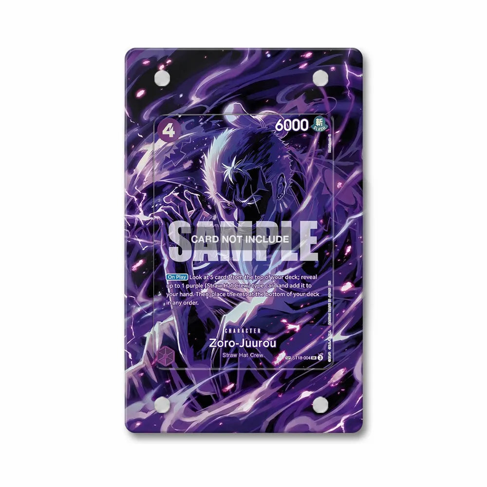 Zoro-Juurou ST18-004 Starter Deck Extended Art Display Cases - PSA Slab Case - Front View