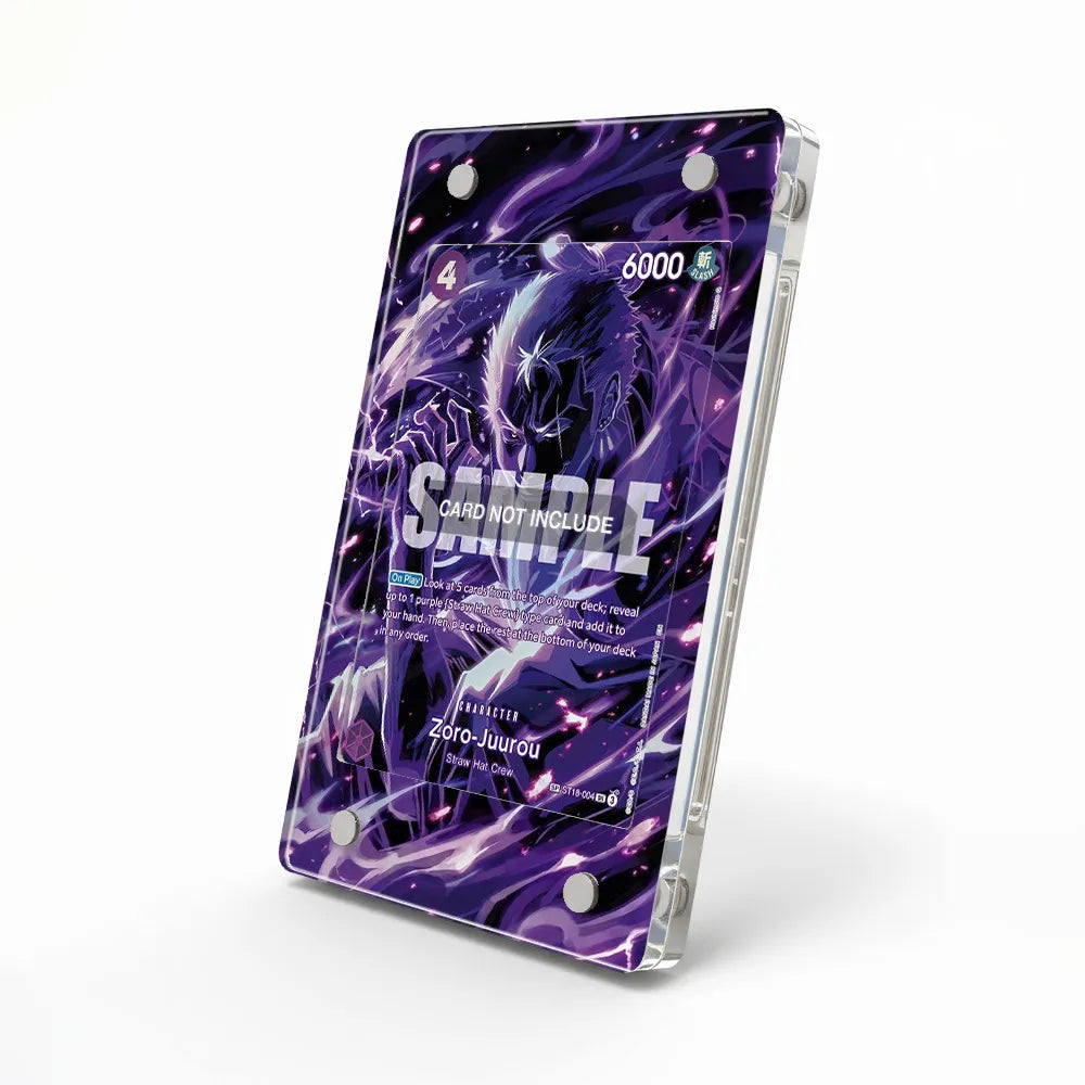 Zoro-Juurou ST18-004 Starter Deck Extended Art Display Cases - Magnetic Case - Side View