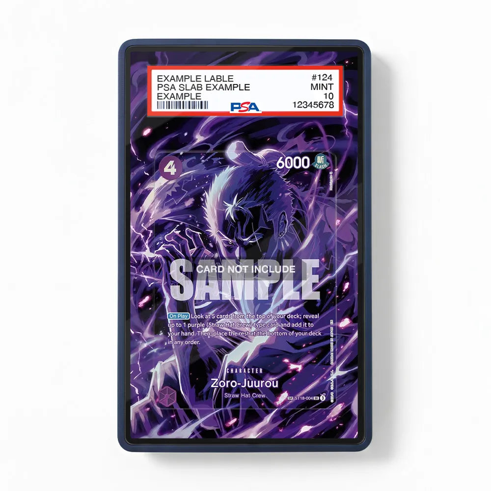 Zoro-Juurou ST18-004 Starter Deck Extended Art Display Cases - PSA Slab Case - Front View