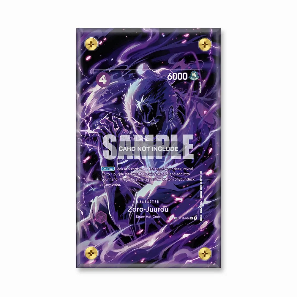 Zoro-Juurou ST18-004 Starter Deck Extended Art Display Cases - Screws Case - Front View